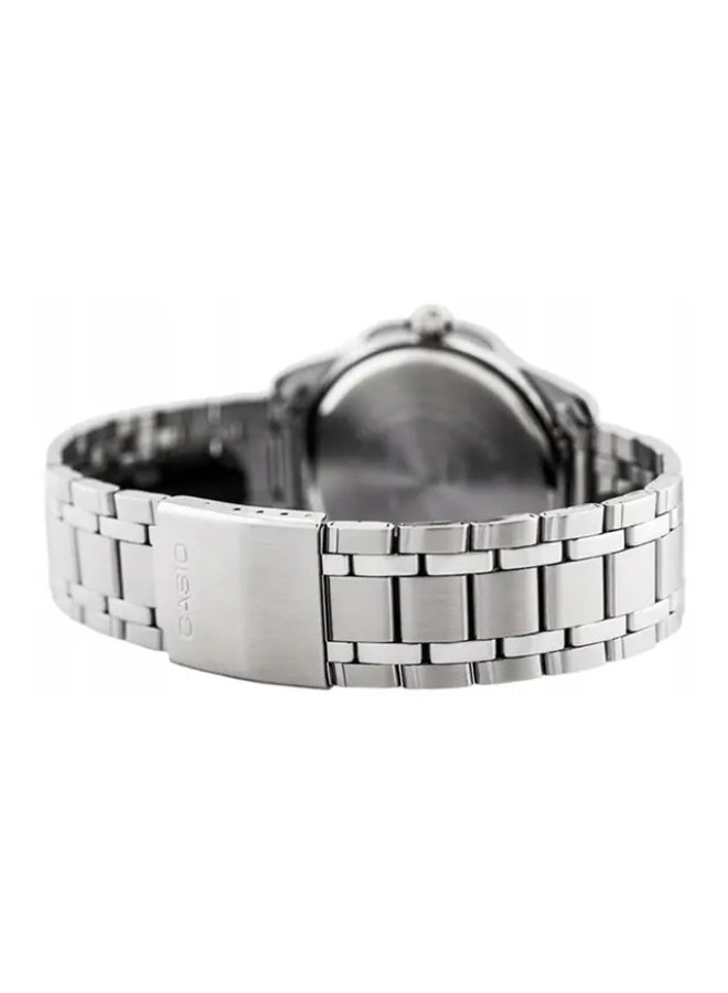 Casio His & Her Blue Dial Stainless Steel Band Couple Watch Set MTP/LTP-1314D-2AV - Image 4